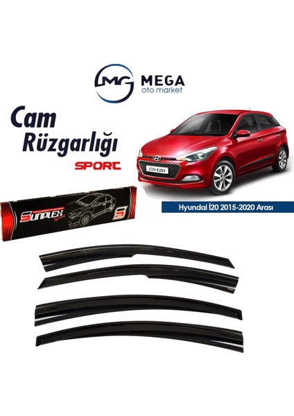 [brand] Hyundai I20 2015-2020 Arası Mugen Tip Cam Rüzgarlık Sunplex