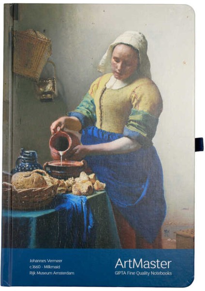 120 Yaprak Çizgili Art Master Sert Kapaklı Defter 17 x 24 cm J. Vermeer