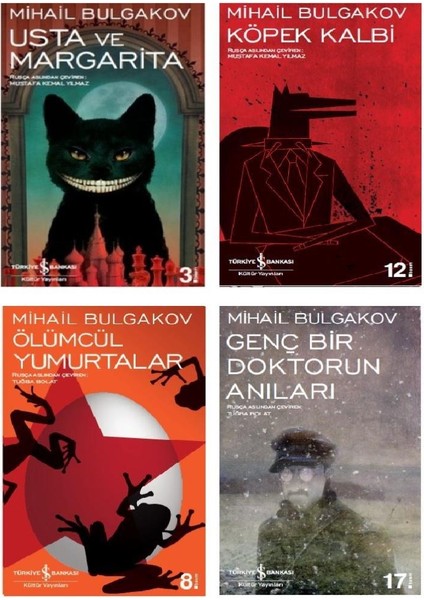 Mihail Bulgakov Seti 4 Kitap Iş Bankası Yayınları