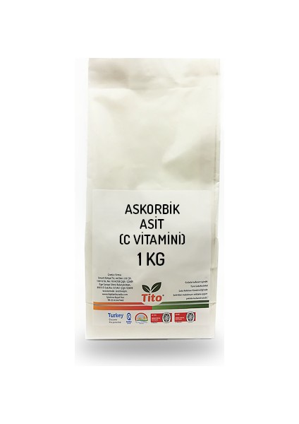 Askorbik Asit (C Vitamini) [Gıda Tipi] - 1 Kg