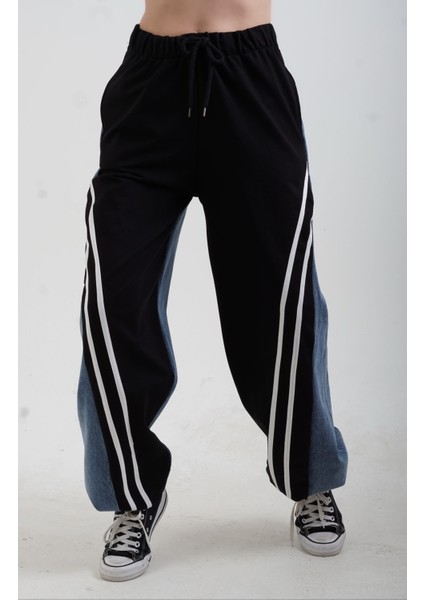 Mavi Siyah Iki Renkli Jean Pantolon fiyatları