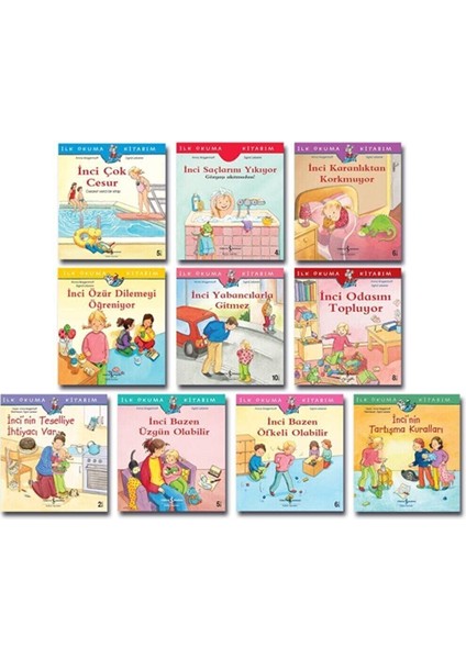 Işbankası-1. Sınıf Ilk Okuma Kitaplarım Inci Serisi 10 Kitap Set