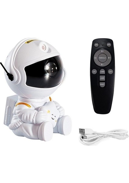 Astronot Gece Lambası Yıldız Projeksiyon Lambası (Yurt Dışından)