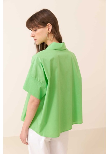 Poplin Gömlek Yeşil Y2413571_012 fiyatları
