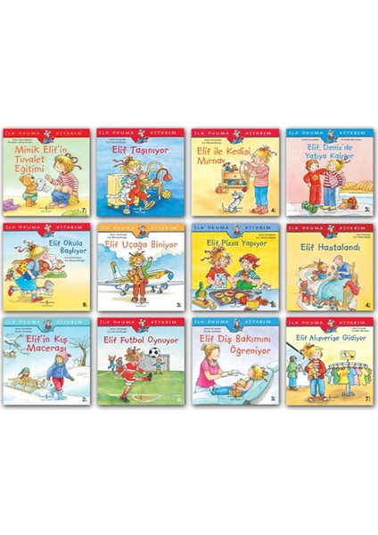 Işbankası-Ilk Okuma Kitabım Elif Serisi 12 Kitap Set 1 Christian Tielmann