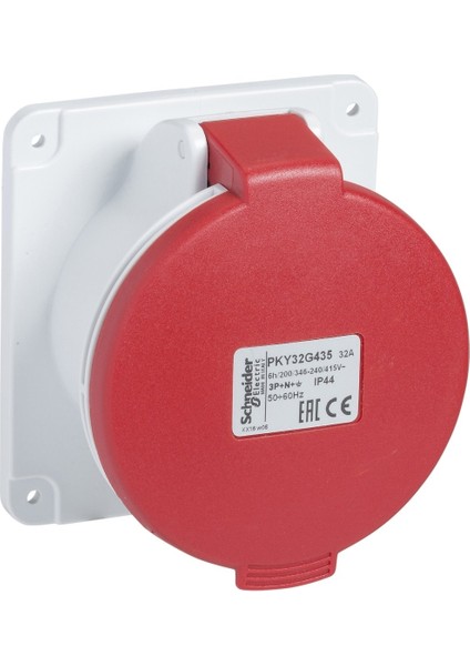 PKY32G435 5X32A, Trifaze, 3p+N+T, IP44, Hızlı, Düz Makine Prizi