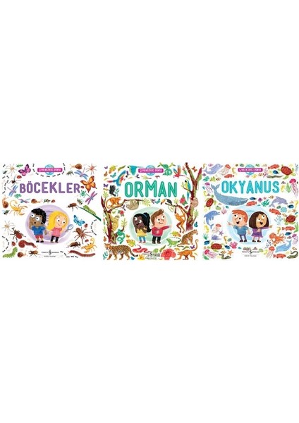 Sevilen-Çevremizdeki Dünya Serisi 3 Kitap Set (Böcekler-Orman-Okyanus)