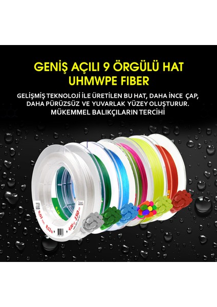 Platinum Pe 9x Örgü Ip 300 M Yeşil Makara Misina