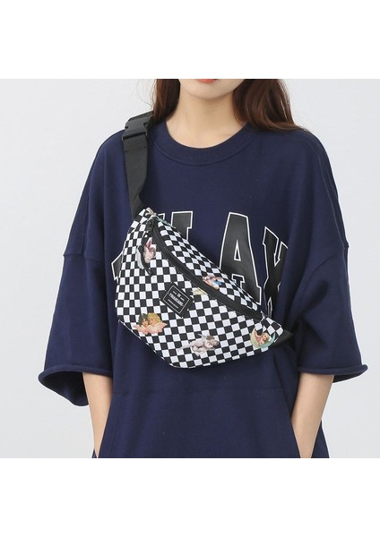 Japonya ve Güney Kore Moda Boyama Açık Moda Omuz Çantası (Yurt Dışından)