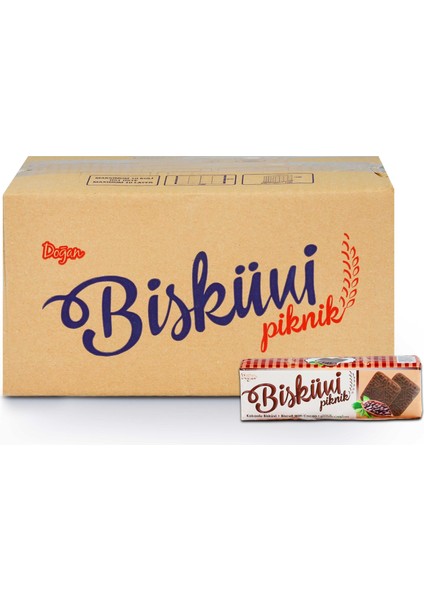 Doğan Kakaolu Piknik Bisküvi 80 Gr. 24 Adet (1 Kutu)