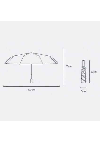 Uv Korumalı Yağmur ve Yağmur Otomatik Şemsiye (Yurt Dışından)