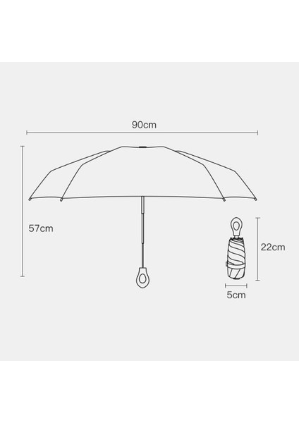 UPF50 Güneş Koruyucu Mini Kapsül Güneş Şemsiyesi (Yurt Dışından)