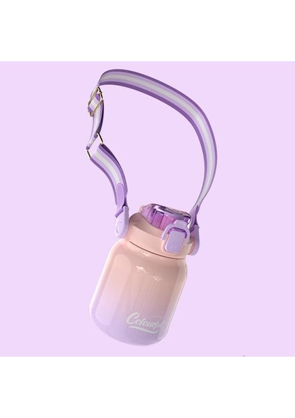 Düz Pipet 2'si 1 Arada Termos Bardak 620ML (Yurt Dışından)