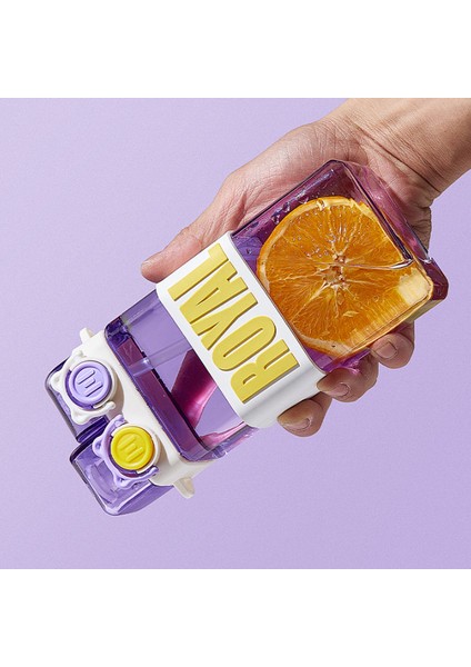 Trendy Double Drink Student Sports Pipet Su Şişesi (Yurt Dışından)