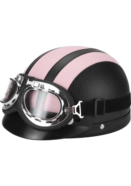 Harley Retro Binicilik Abs Yarım Kask (Yurt Dışından)