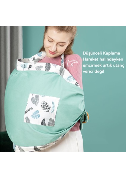 Moda Açık Emzirme Sırt Havlu Çok Fonksiyonlu Pamuk Kayış (Yurt Dışından)