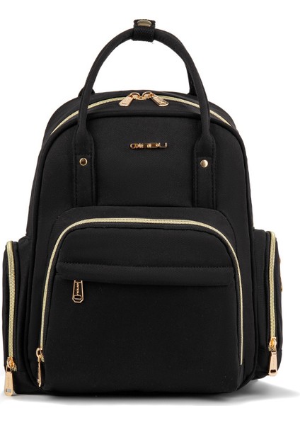 Moda Çok Fonksiyonlu Taşınabilir Bebek Bezi Çantası Omuz Büyük Kapasiteli Anne ve Bebek Çantası (Yurt Dışından)