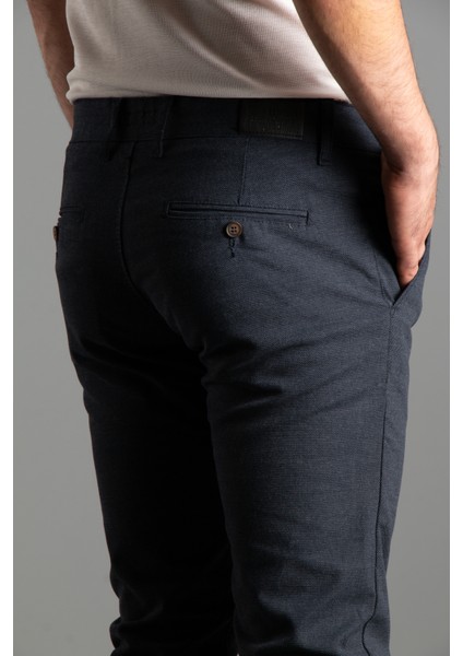 Erkek Lacivert Dokulu Kanvas Keten Pantolon fiyatları
