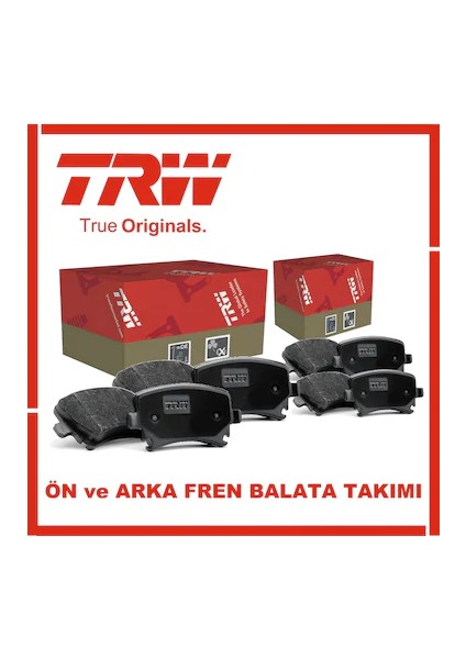 Honda Civic 2007-2016 Fd6 Fb7 Ön ve Arka Fren Balata Takımı