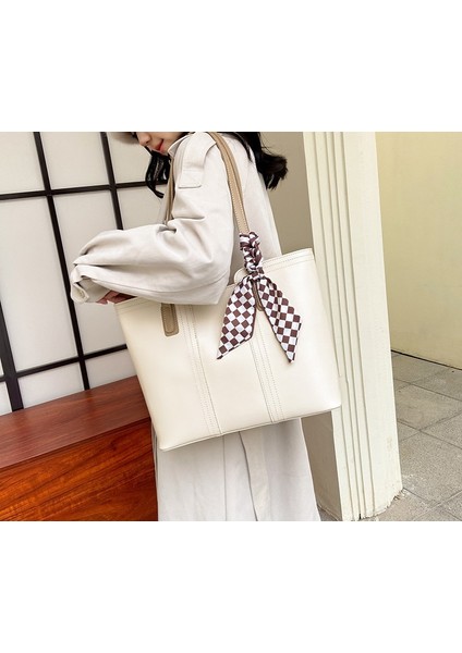 Çanta Kadın Moda Büyük Kapasiteli Tote Çanta Tüm Maç High-End Rahat Omuz Çantası (Yurt Dışından)