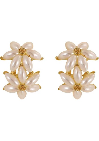 Şık Çiçek Küpeler, Zarif ve Çok Yönlü (Yurt Dışından)