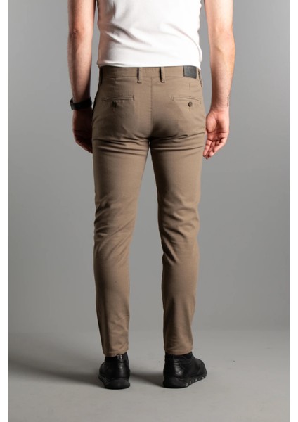 Erkek Kahve Dokulu Kanvas Keten Pantolon indirimleri