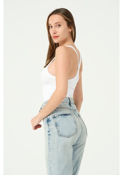 Kadın Bel Korseli Crop Top Seamless