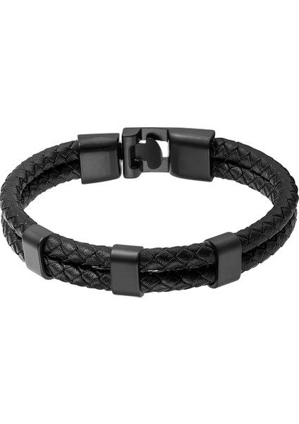 25.00CM Tarzı TZ-2278-2 Moda Yüksek Li Erkek Bilezik Deri Bilezik Vintage Manşet Bilezik Klasik Çok Katmanlı Bileklik Erkek Kadın Takı Hediyeler (Yurt Dışından) fırsatları