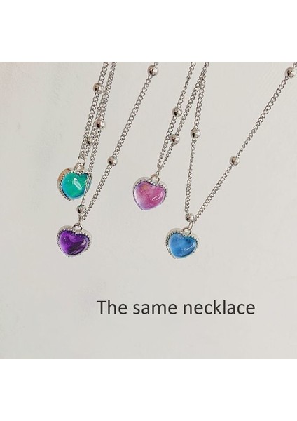 Kolye Klasik Sıcaklık Değişimi Renk Ruh Hali Bilezikler Kadınlar Kızlar Için Bayan Renk Değişikliği Bilezik En Iyi Arkadaşlar Hediye Takı Pulseras Mujer (Yurt Dışından) fırsatları