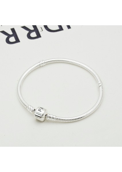 17CM Tarzı No.2 Boyutu Yüksek Li Gümüş Kaplama Klasik Kalp Yılan Zincir Pan Boncuklu Dıy Charm Boncuk Bilezik Kadın Hediyeler (Yurt Dışından) fiyatları