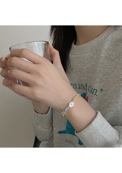 NK128 Boho Tarzı Gökkuşağı Bulut Küçük Ayı Boncuklu Bilezikler Kadınlar Için Plaj Bilezik Takı Renkli Charm Bilezik Femme El Yapımı (Yurt Dışından) modelleri
