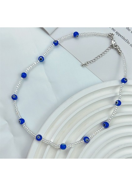 K17 2023 Bohemia Boncuklu Kolye Kadınlar Için Sevimli El Yapımı Gülümseme Kalp Göz Plastik Boncuk Şeffaf Chokers Kolye Boho Takı (Yurt Dışından) fırsatları