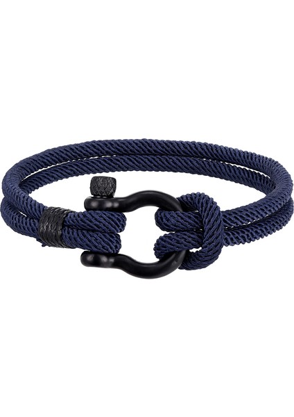 23CM Tarzı TZ-634 Yeni Moda Siyah Paslanmaz Çelik Bilezikler Erkekler Muska Halat Zincir Vahşi Hayatta Kalma Bileziği Bayanlar Yaşam Takı Pulseras Hombres (Yurt Dışından)