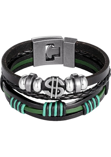 21CM Tarzı TZ-316 2019 Melek Kanatları Çok Katmanlı Bilezik Erkekler Rahat Örgülü Deri Bilezikler Kadın Ahşap Boncuk Bilezik Punk Rock Takı Pulseira (Yurt Dışından)