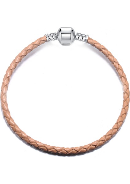 20CM Tarzı A-007 Avrupa Gümüş Kaplama Toka Deri Charm Bilezik Kadınlar Için Fit Orijinal Charm Boncuk Dıy Güzel Bilezik (Yurt Dışından) modelleri