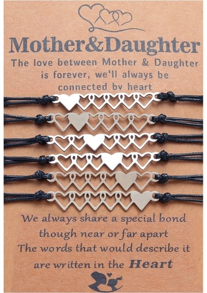 3-Bk 4xbe Sisters Iyi Arkadaşı Bilezik Eşleşen Dokuma Bilezik Uzun Mesafe Dostluk Kalp Bilezikler Kızlar Kadınlar Için Hediye (Yurt Dışından)