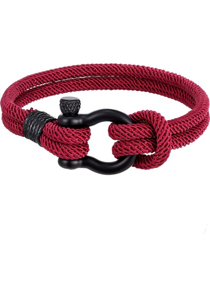 21CM Tarzı TZ-630 Yeni Moda Siyah Paslanmaz Çelik Bilezikler Erkekler Muska Halat Zincir Vahşi Hayatta Kalma Bileziği Bayanlar Yaşam Takı Pulseras Hombres (Yurt Dışından)