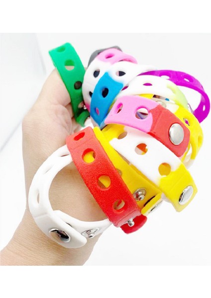 21CM Tarzı Beyaz Dıy Çocuk Çocuklar Takunya Takılar Delikler Croc Diy Charm Bilezik Bileklikler Silikon Çocuk (Yurt Dışından) fırsatları