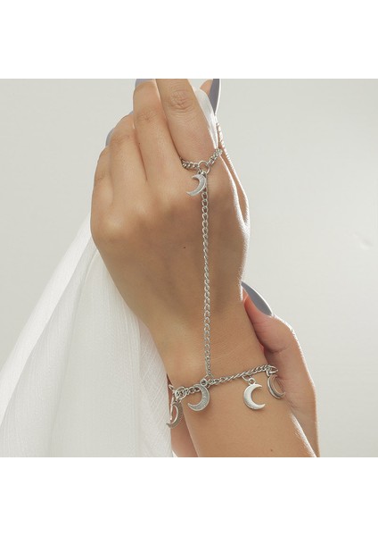 No.8 Boyutu Kadın Aşk Kalp Parmak Yüzük Bilezikler Moda Kişilik Maç Basit Bayan Aşk Altın Renk Bilezik (Yurt Dışından)