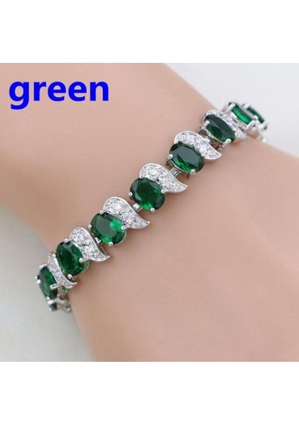 A7760-GÖKKUŞAĞI Kadınlar Için Narin Kristal Zirkon Tenis Bilekliği Kadınlar Için Zarif Ziyafet Parti Takı (Yurt Dışından) indirimleri