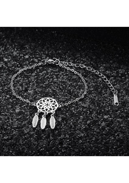 22CM Tarzı Renkli Paslanmaz Çelik Hint Dreamcatcher Kolye Bilezik Kadın Erkek Rüyalar Koruma Muska Charm Takı (Yurt Dışından) fiyatları