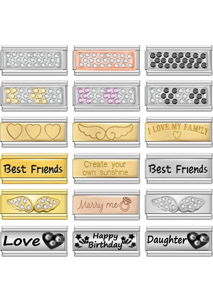 DJ251-A Ha Kadın En Iyi Arkadaşı Açı Kanat Aşk Kardeş Charm Bağlantılar Fit 9mm Paslanmaz Çelik Bilezik Bilezik Babgle Aksesuarları DJ096 (Yurt Dışından) indirimleri