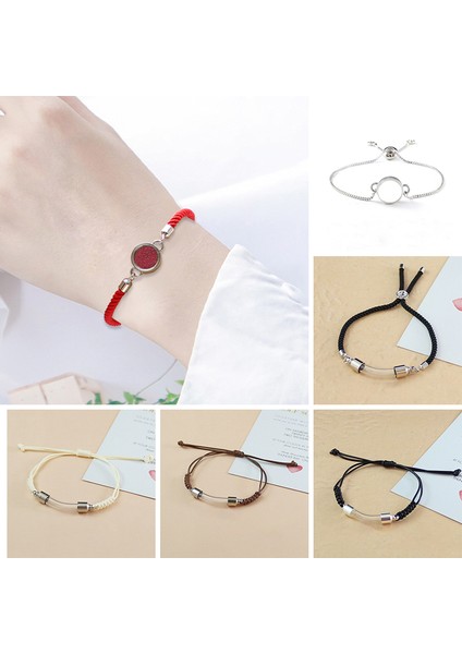 No.13 Boyutu Yeni Cam Tüp Urn Bilezik El Yapımı Örgülü Kırmızı Siyah Kordon Hatıra Bilezik Anıt Kül Kremasyon Takı Hediyeler (Yurt Dışından) fırsatları