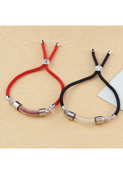 No.13 Boyutu Yeni Cam Tüp Urn Bilezik El Yapımı Örgülü Kırmızı Siyah Kordon Hatıra Bilezik Anıt Kül Kremasyon Takı Hediyeler (Yurt Dışından) indirimleri