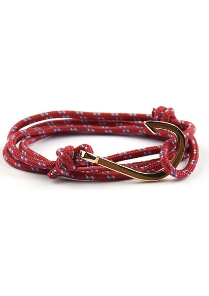 19CM Tarzı H7523-9 30 Stil Yuvarlak Balık Oltası Vıkıngs Çapa Bilezik Naylon Halat Hakiki Renkli Bilezik ve Bilezikler Erkekler Için Takı Moda Hediye 19CM (Yurt Dışından)