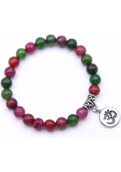 ZT110-2 Doğal Taş Strand Bilezik Yoga Çakra Mala Bilezik Om Lotus Kadın Erkek Boncuklu Charm Bilezik Takı Pulseras (Yurt Dışından) fırsatları