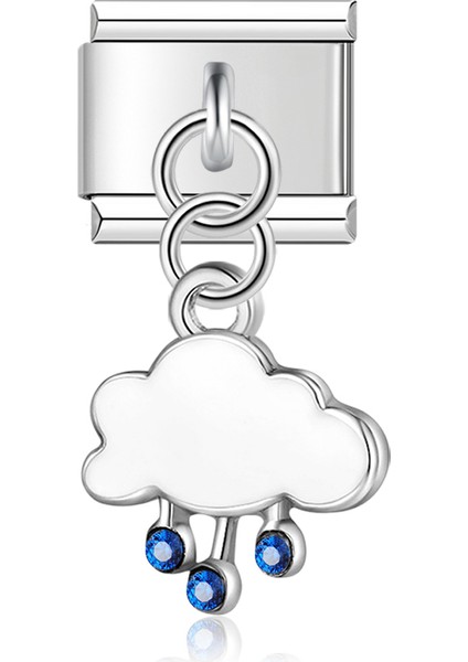 DJ300-G Ha Orijinal Papatya Taç Gökkuşağı Ünikorn Dinozor Italyan Charm Fit 9mm Bilezik Paslanmaz Çelik Takı Yapımı DJTOP23 (Yurt Dışından)