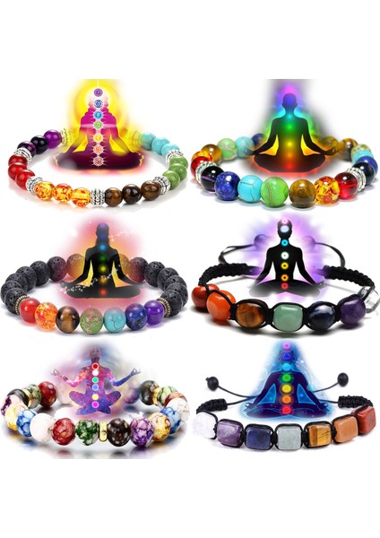 No.1 Boyutu Reiki Şifa Taşı Bilezik 7 Çakra Dengesi Enerji Volkanik Kaya Taşlar Boncuk Bilezik Kadınlar Takı Çakra Kristalleri Bileklik (Yurt Dışından) modelleri