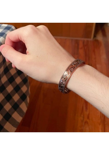 No.14 Boyutu Saf Bakır Manyetik Bilezik Erkekler Artrit Ayarlanabilir Mıknatıslar Kadın Manşet Terapi Sağlık Enerji Bilezik (Yurt Dışından) indirimleri