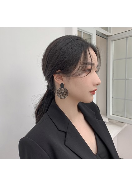 Vintage Siyah Çiçekli Küpeler, Şık ve Çok Yönlü Küpeler (Yurt Dışından) indirimleri